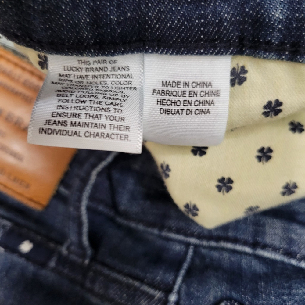 Lucky Brand Men's 410 Athletic Slim Blue Jeans Size 36/32 Excellent Condition - Picture 10 of 11